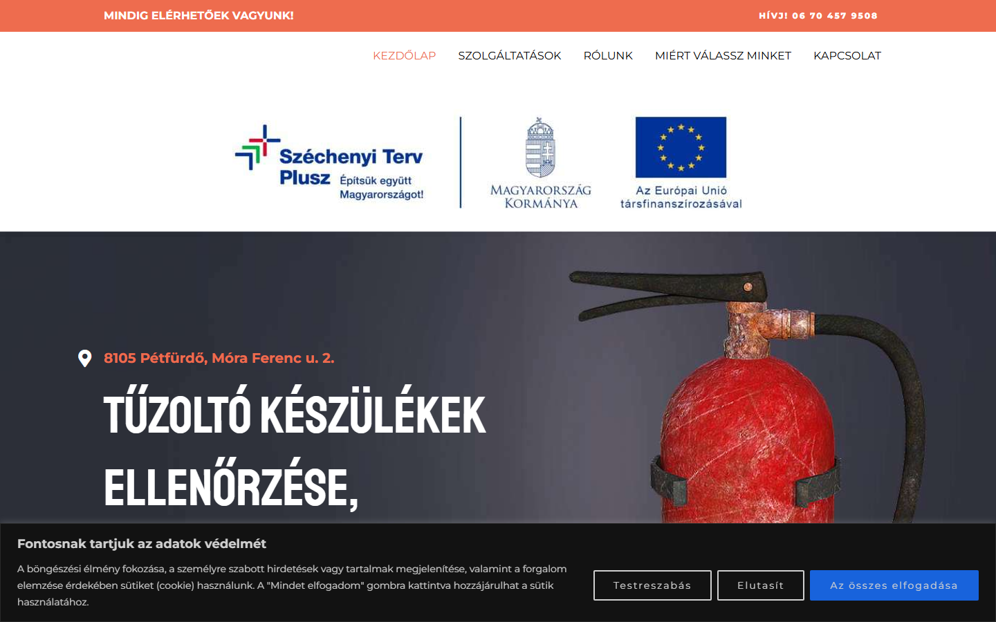 Screenshot of Balogh Tűzvédelem
